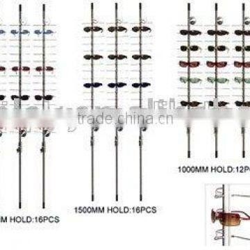 Eyeglasses Display Rods;sunglasses Display Bars;wall Mounted Eyewear Display Poles