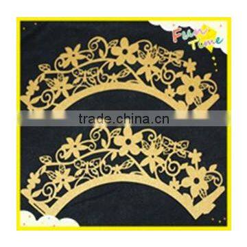 Laser Cut White Snowflake Cupcake Wrappers for 2016 Olympic Game photo-4