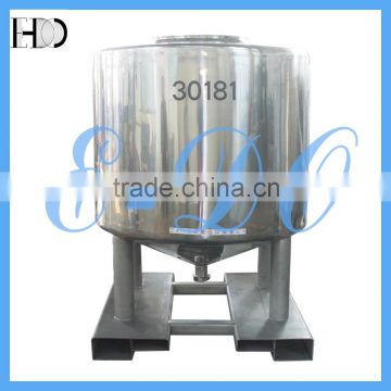 Shiseido Storage Stainless Steel Tank with Conical Bottom/Cylinderical Tank