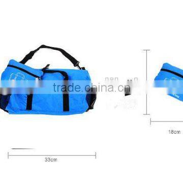 Hot Fashion Style Cheap Colorful 210D Plaid Material Foldable Big Travel Luggage Bag photo-4