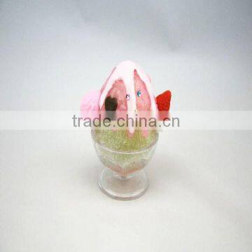 Fake food authethic cute plastic with multicolor ice cream style cup/mug props for artificial products decoration