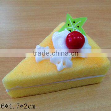 High simulation cake model / triangle artificial colorful cakes for keychain and fridge magnet