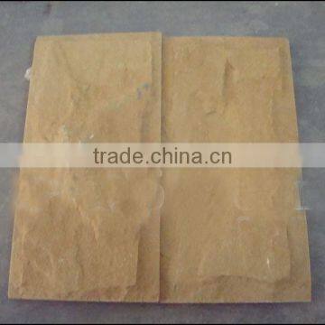 High quality yellow sandstone cubes tiles slabs