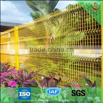 PVC coated bending welded wire mesh fence