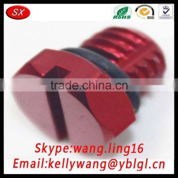 CNC Machining Solid Billet Aluminum T6061 Fuel Filter Housing Air Bleeder Screw photo-2