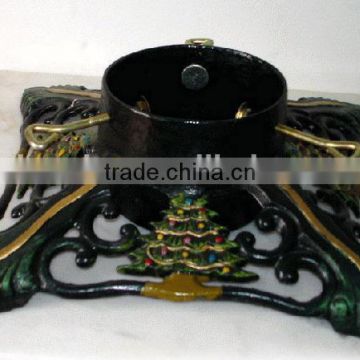 decorative cast iron christmas tree stand/ tree holder