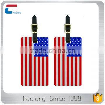 Personalized 2 Pc Set PVC Custom Printable Luggage ID Tags photo-2