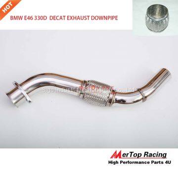Mertop B** E46 330D 330xd 1998-2003 M57 POLISHED 304 STAINLESS STEEL DECAT EXHAUST DOWNPIPE photo-4