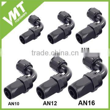 AN6 Oil Fuel Gas Line Adaptor Swivel Adapter AN Black Hose Ends photo-2