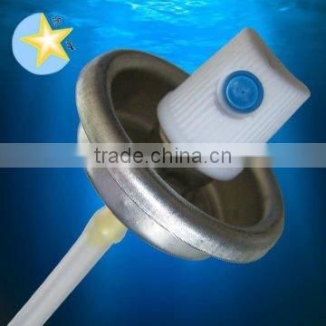 Body aerosol valve with cap