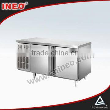 304 Stainless Steel Double Door Bench Freezer/Freezer Table/Hotel Refrigerator Freezer