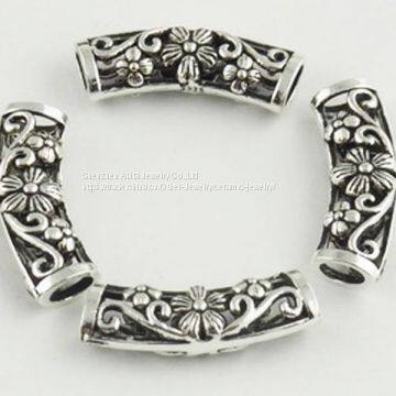 Hollow Curving Jewelry Tubes 925 Silver Accessories