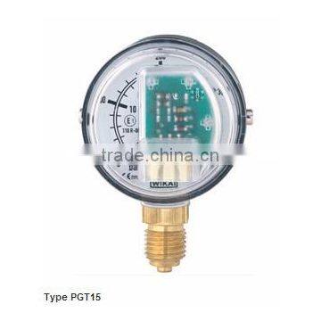 Bourdon Tube Pressure Gauges with Stepped Electrical Output Signal Type PGT15