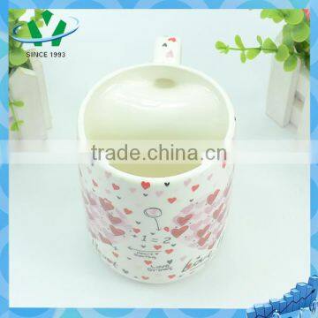 Wholesale Ceramic Coffee Mug With Heart-shaped Handle photo-4