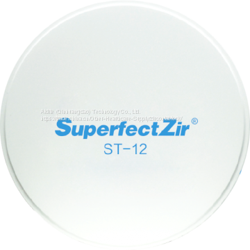 Aidite SuperfectZir ST Pre shade dental zirconia block/blank for cad/cam Amann Girrbach system