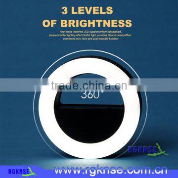 2017 Rgknse Rk14 Rechargeable External Flash Light Function Circle Selfie Ring Light Flash Led Light photo-6