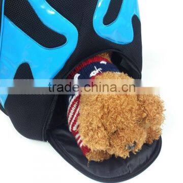 Factory Directly Outdoor Travel Pet Carrier Side Open Dog Cat Backpack, Fashion Design Net Cloth Breathable Pet Carrier Backpack