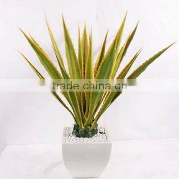 Factory wholesale fake sanseviera plant/agave bonsai plant tree