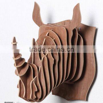 Modern Overmantel Decoration Rhino Head Wall Decor photo-2