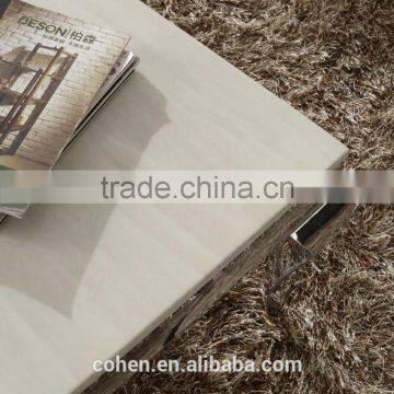 Modern Style Square Stainless Steel Marble Top Side/end Table Decoration photo-3