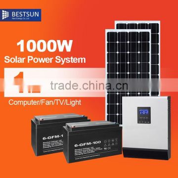 BESTSUN Output 1kw Solar panel power system 1000W Solar Power System for home