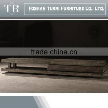 Luxury Long Wooden TV Stand With Luxury Marble Top photo-6