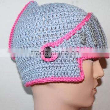 900 novelty new year gift ancient Rome style handmade knight knitting hat