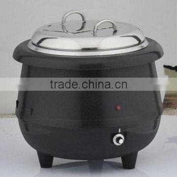 Stainless Steel electric Soup Kettle in silver for chafer using and CE certificate