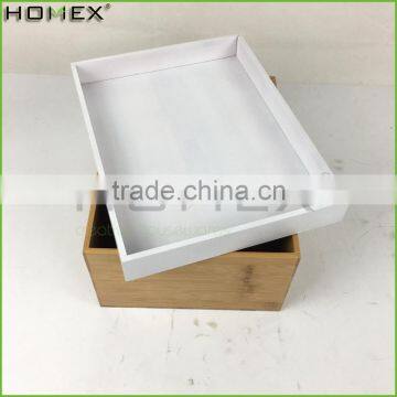 Bamboo Storage Box Storage Basket With Lid Homex BSCI/Factory photo-3
