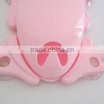 Frog Shaped Sucker Type Bathroom Storage Rack Plastic Toothbrush Holder photo-3