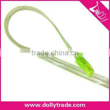 Good Smell Sweet Newest Fashion Style Lady Green Transparent PVC Belt