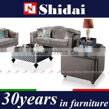 3pc Modern Micro Suede Sofa and Love Seat Living Room Furniture Set - Grey photo-3