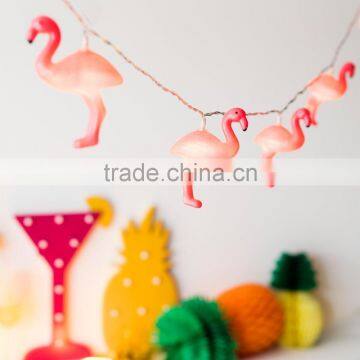 12 Pink Flamingo Battery Operated Indoor LED Fairy Lights photo-2