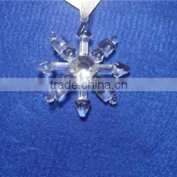 Clear Acrylic Snowflake Hanging Ornament Supplier for 2015 photo-3