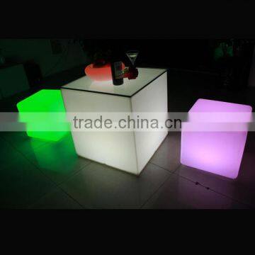 RGB rechargeable color changing outdoor waterproof light magic led cube