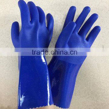 NMSAFETY waterproof long protective pvc coated glove