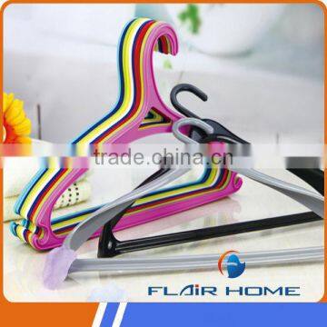 china top selling colorful good quality strong plastic thick clothes hangers