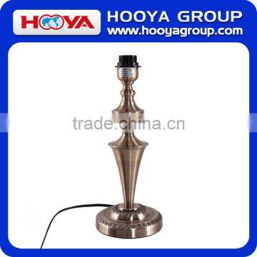 13" Antique Brass Bedside Table Lamp w/ LED Bulb Champagne Bedroom Night Light