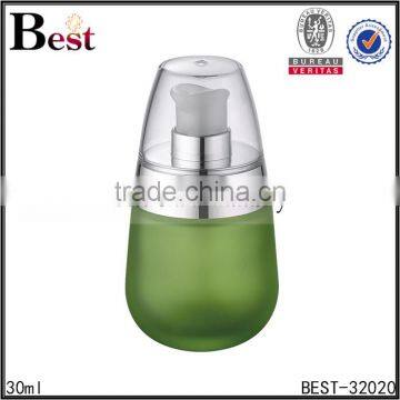 30ml China Frosted Cosmetic Lotion Glass Bottle With Silver Aluminum Pump Cosmetic Packaging Wholesale photo-4