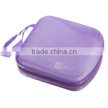 NEW Portable CD Storage Bag 40-pieces DVD Hard Plastic Protector Carrying Case
