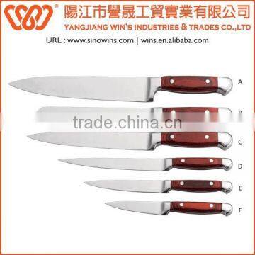 A3137 Hot Sale Stainless Steel Blade Knife Set With Pakkawood Handle photo-3