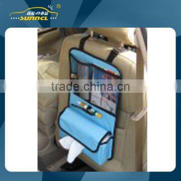 2015 Blue Color Car Backseat Organizer with Tissue Bag