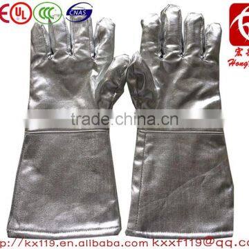 Direct Manufacturer 100% Aluminized Fabrics heat resistant gloves