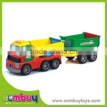 New design plastic cartoon friction toy tool truck toy