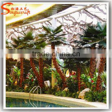 Factory Hot Sale Fake Large Outdoor Artificial Plastic Palm Trees Plants Palmier photo-2