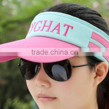 promotion hair sunvisor cap and baseball cap visor