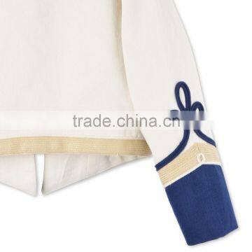 White Tone Embroidery Military Style Kids Army Jackets Kids Garments Children's Wear HSc5177 photo-5