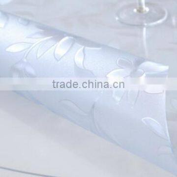 Soft Glass Transparent Waterproof Mat Custom Round PVC Round Table Cloth Tablecloth With Frosted Crystal Plate photo-3