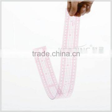 Sandwich Line Plastic Fexible Rulers With 5*60cm for Fashion Design photo-3