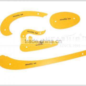 Factory wholesale Garment curve rulers in 1.2mm thick plastic 5pcs in an opp bag flexible #1305S